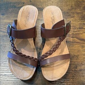 Annie Women's Braided Brown Sandals